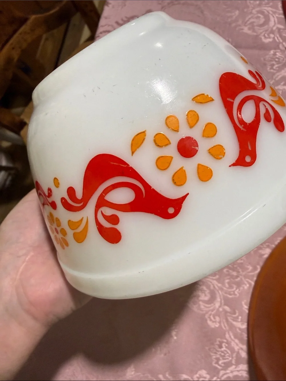 Vintage friendship birds 401-404 mixing bowl set